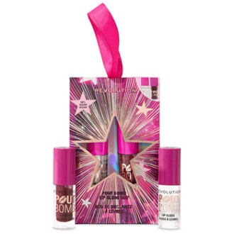 Makeup Revolution Pout Bomb Plumping Mini Lip Gloss Set Mauve - Dárková sada