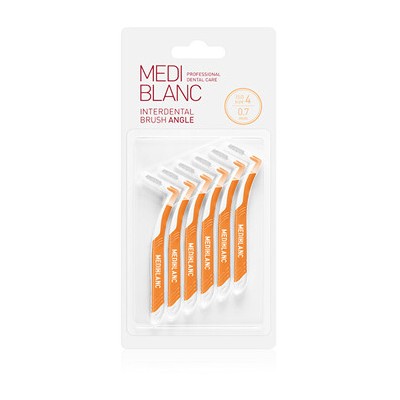 MEDIBLANC Mezizubní kartáček 0,7 mm ( žlutý ) 6.0ks