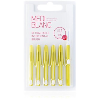 MEDIBLANC Mezizubní vysouvací kartáčky 0,5 mm 6.0ks