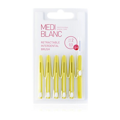 MEDIBLANC Mezizubní vysouvací kartáčky 0,5 mm 6.0ks