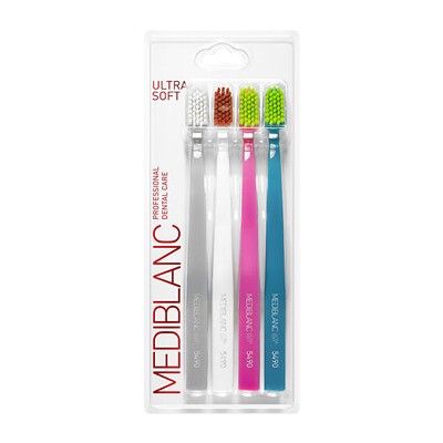 MEDIBLANC Ultra Soft - Zubní kartáček 4 ks