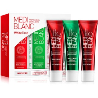 MEDIBLANC Whitetime Toothpaste Set - Sada bělicích past na zuby