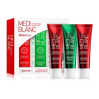 MEDIBLANC Whitetime Toothpaste Set - Sada bělicích past na zuby