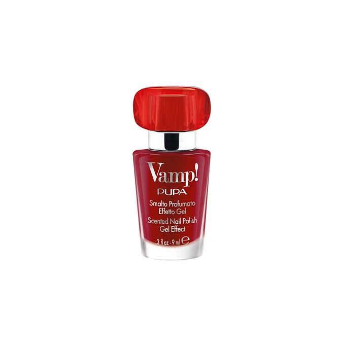 Pupa Vamp! Red Fragnance Scented Nail Polish Gel Effect - Lak na nehty s vůní 9 ml 205 Erotic Red