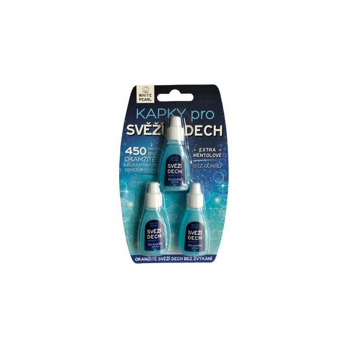 VitalCare White Pearl (3 pcs) - Drops for fresh breath 3.7ml