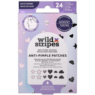 Wild Stripes Holo Clear Anti-Pimple Patches - Hydrokoloidní náplasti na akné s kyselinou salicylovou 24.0ks