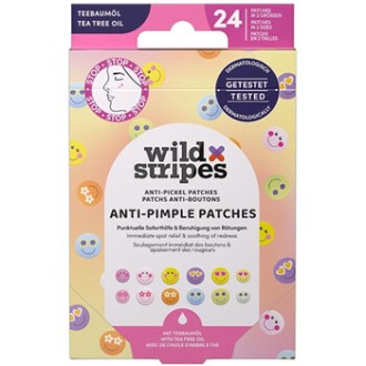 Wild Stripes Smile Prevent Anti-Pimple Patches - Hydrokoloidní náplasti na akné s tea tree olejem 24.0ks