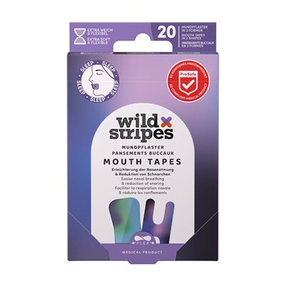 Wild Stripes Sunset Mouth Patches - Náplasti na ústa pro podporu nosního dýchání během noci 20.0ks