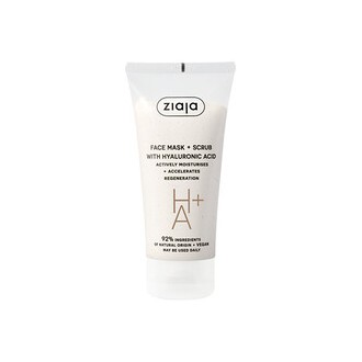 Ziaja Face Mask + Scrub Hayluronic Acid - Peelingová maska s kyselinou hyaluronovou 55ml
