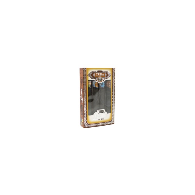 Cuba Latino Cuba for Men Gift Set Cuba Brazil Carnaval EDT 35 ml, Cuba Mexico Cactus EDT 35 ml, Cuba Mexico May 35 ml EDT, Cuba 