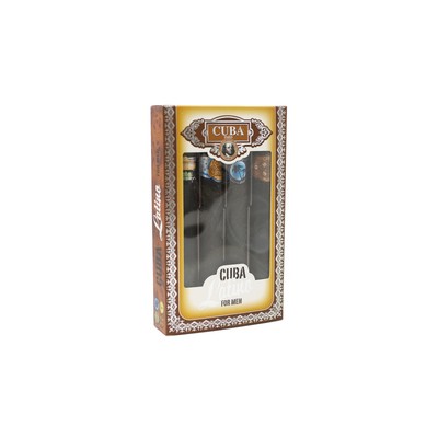 Cuba Latino Cuba for Men Gift Set Cuba Brazil Carnaval EDT 35 ml, Cuba Mexico Cactus EDT 35 ml, Cuba Mexico May 35 ml EDT, Cuba 