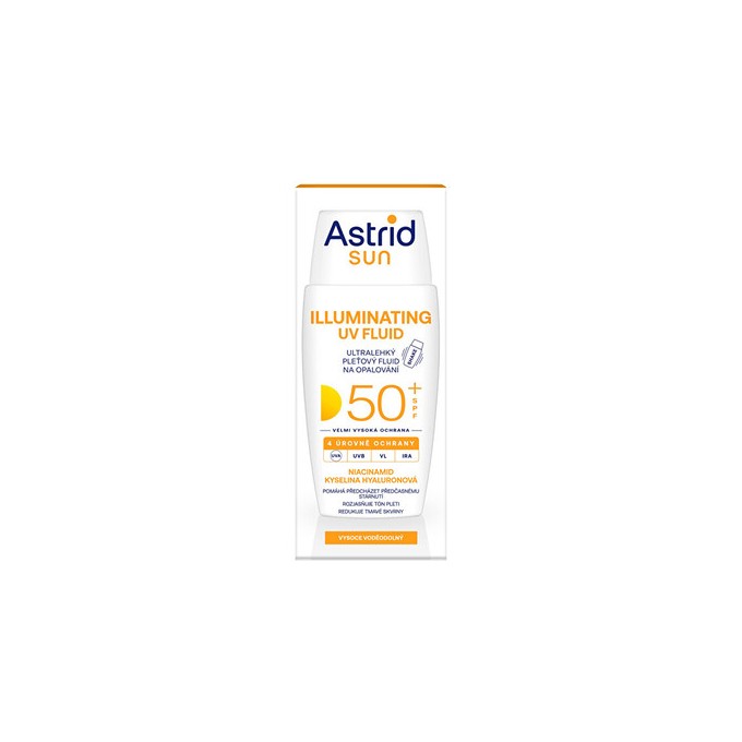 Astrid Sun Illuminating UV Fluid SPF 50+ - Ultralehký pleťový fluid na opalování 50ml
