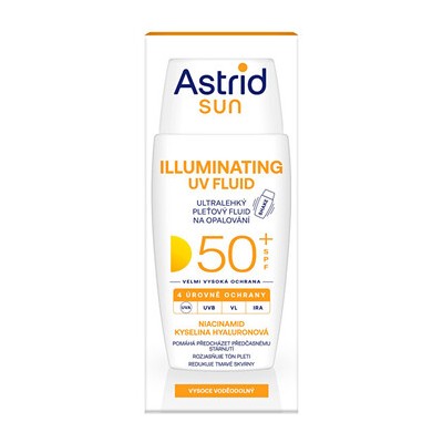 Astrid Sun Illuminating UV Fluid SPF 50+ - Ultralehký pleťový fluid na opalování 50ml