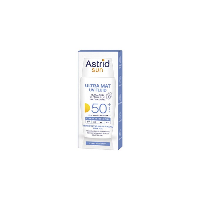 Astrid Sun Ultra MAt UV Fluid SPF 50+ - Olejový pleťový fluid 50ml