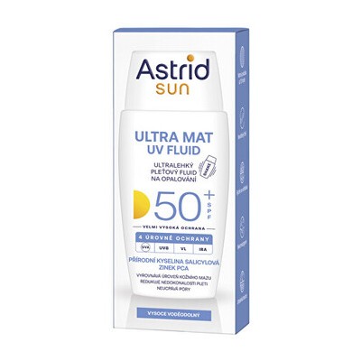 Astrid Sun Ultra MAt UV Fluid SPF 50+ - Olejový pleťový fluid 50ml