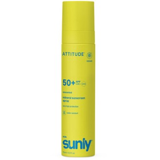 Attitude Kids Sunly Mineral Spray SPF 50 - Dětský minerální opalovací krém ve spreji 75ml