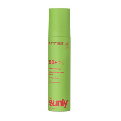 Attitude Kids Sunly Spray SPF 50 - Dětský minerální opalovací krém ve spreji 75ml