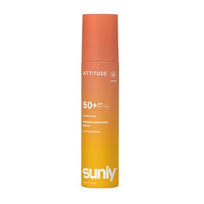 Attitude Sunly Mineral Spray SPF 50 - Minerální opalovací krém ve spreji 75ml