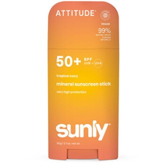 Attitude Sunly Mineral Stick SPF 50 - Minerální opalovací krém v tyčince 60.0g