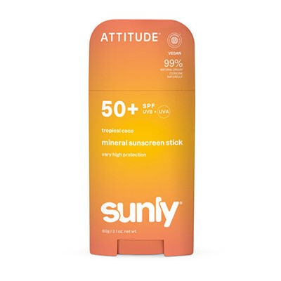 Attitude Sunly Mineral Stick SPF 50 - Minerální opalovací krém v tyčince 60.0g