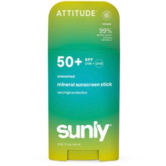 Attitude Sunly Stick SPF 50 - Minerální opalovací krém v tyčince 60.0g