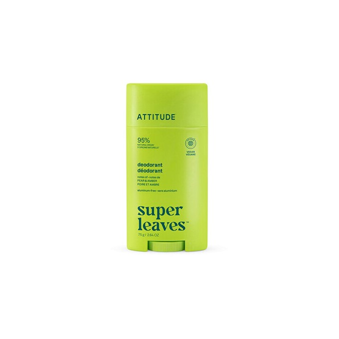 Attitude Super Leaves Pear & Amber Deodorant - Přírodní deodorant 75.0g