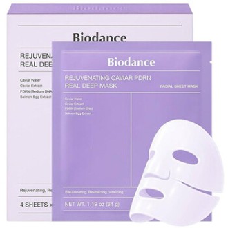 Biodance Rejuvenating Caviar PDRN Real Deep Mask - Sada pleťových masek 34.0g