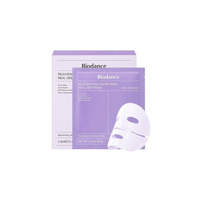 Biodance Rejuvenating Caviar PDRN Real Deep Mask - Sada pleťových masek 34.0g