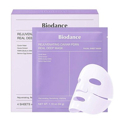 Biodance Rejuvenating Caviar PDRN Real Deep Mask - Sada pleťových masek 34.0g