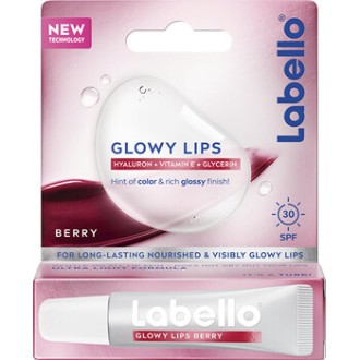 Labello Glowy Lips Berry SPF 30 - Balzám na rty 10ml