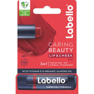 Labello Red Caring Beauty Lip & Cheek SPF 30 - Balzám na rty 4.8g