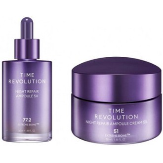Missha Time Revolution Night Repair Ampoule & Cream Duo - Dárková sada