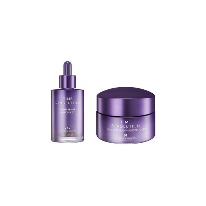 Missha Time Revolution Night Repair Ampoule & Cream Duo - Dárková sada
