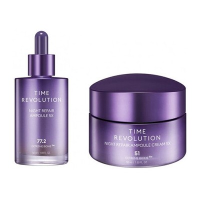 Missha Time Revolution Night Repair Ampoule & Cream Duo - Dárková sada