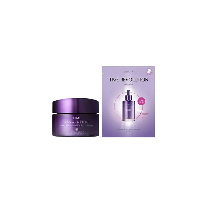 Missha Time Revolution Night Repair Cream & Mask Duo Set - Dárková sada