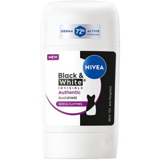 Nivea B&W Authentic Anti-Perspirant - Tuhý antiperspirant 50ml