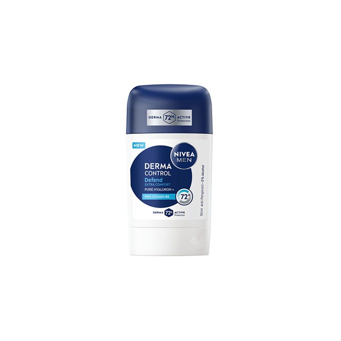 Nivea Men Derma Control Defend Anti-Perspirant - Tuhý antiperspirant 50ml