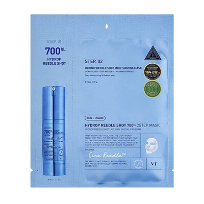 VT Cosmetics Hydrop Reedle Shot 700hl Sheet Mask - Pleťová maska 1.5g