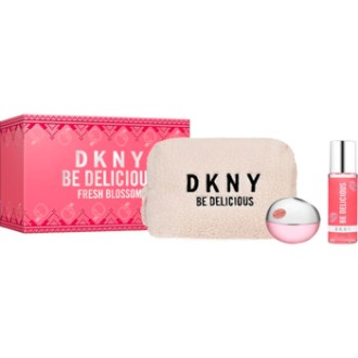 DKNY DKNY Be Delicious Fresh Blossom Dárková sada EDP 100 ml, tělový sprej 125 ml a kosmetická taštička 100ml