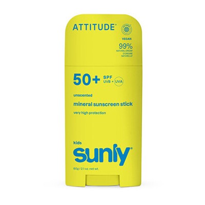 Attitude Kids Sunly Cream SPF 50 - Dětský minerální opalovací krém bez parfemace 60.0g