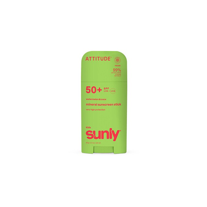 Attitude Kids Sunly Stick SPF 50 - Dětský minerální opalovací krém 60.0g