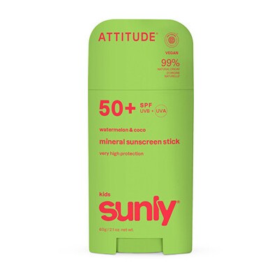 Attitude Kids Sunly Stick SPF 50 - Dětský minerální opalovací krém 60.0g