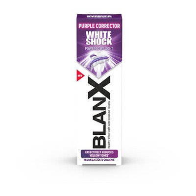 BlanX White Shock Purple Corrector Toothpaste - Bělicí zubní pasta 75ml