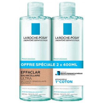 La Roche-Posay Effaclar Purifying Micellar Water Duo - Sada odličovacích čisticích micelárních vod