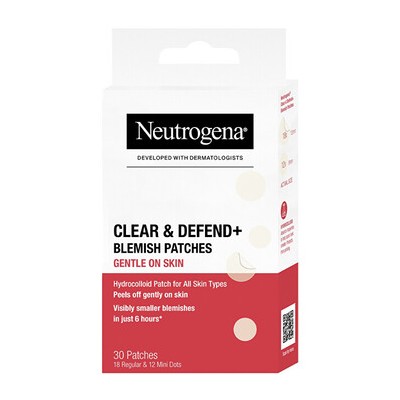 Neutrogena Sensitive Clear & Defend+ Blemish Patches- Náplasti na nedokonalosti ( 30 ks )