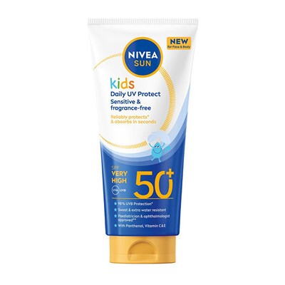 Nivea Kids Daily UV Protect Milk SPF 50+ - Mléko na opalování 100ml