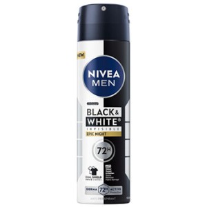 Nivea Men B&W Epic Night Anti-Perspirant - Antiperspirant ve spreji 150ml