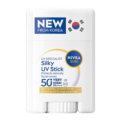 Nivea Silky UV Stick SPF 50+ - Ochranný pleťový krém v tyčince 15.0g