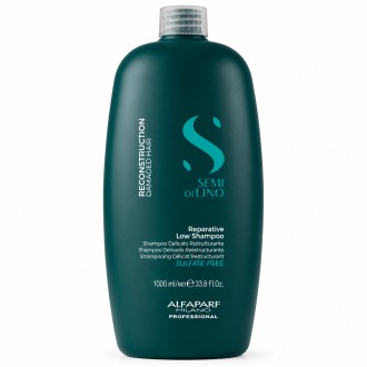 Alfaparf Milano Semi Di Lino Reparative Low Shampoo - Regenerating shampoo for damaged hair 1000 ml