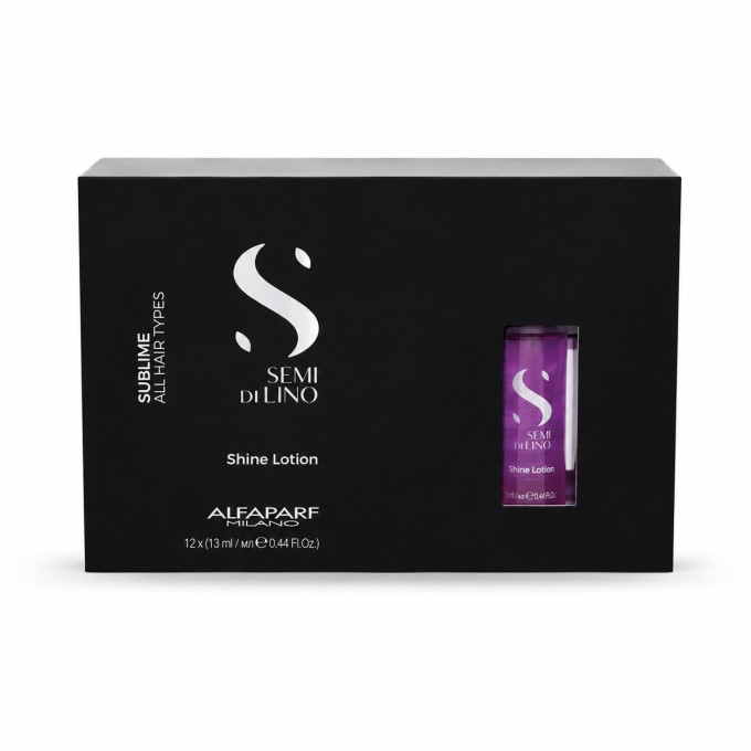 Alfaparf Milano Semi Di Lino Sublime Shine Lotion ( 12 x 13 ml ) - Hair care for hair shine 13 ml